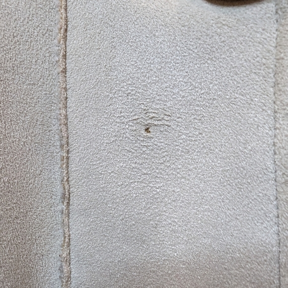 Vintage Novelti Winter White vegan Shearling & Suede Coat plus Size 3X - Picture 16 of 16